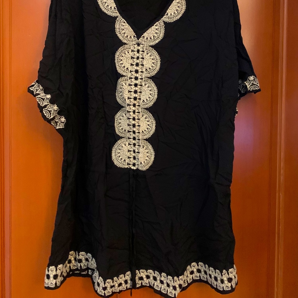 Black swimsuit coverup
